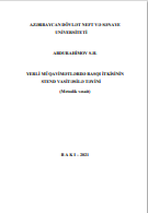 Yerli müqavimətlərdə basqı itkisinin stend vasitəsilə təyini